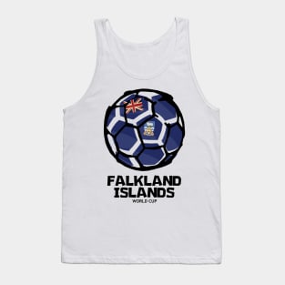 Falkland Islands Football Country Flag Tank Top